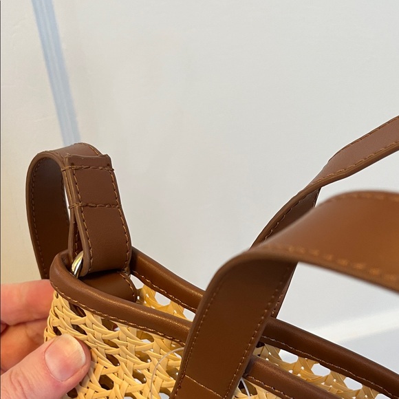 J. Crew Rattan Mini Tote - Picture 7 of 11